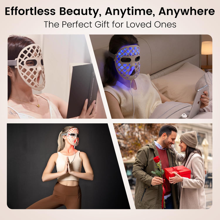 Avorla Beauty Led Liquid Silicon Light Therapy Facial Mask