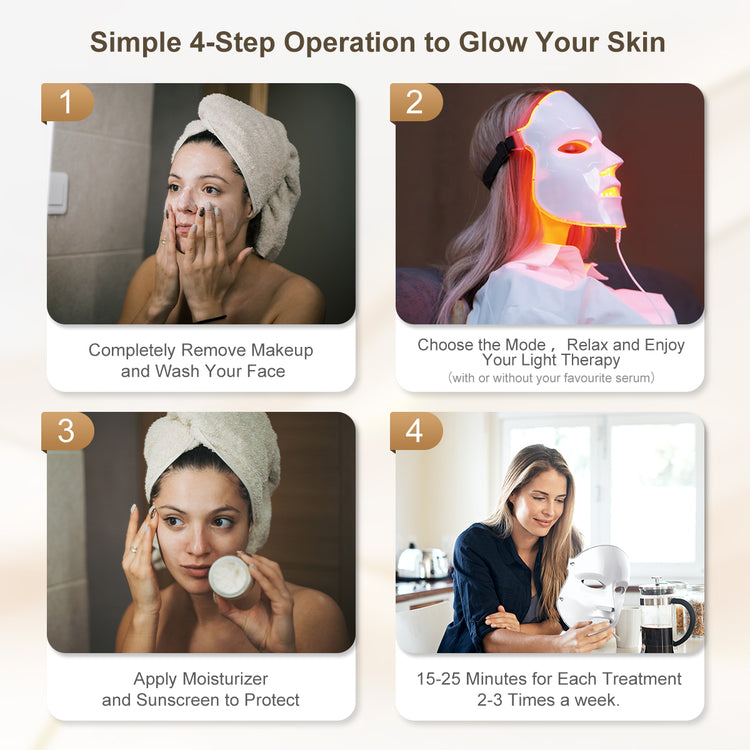 Moonlight Pro LED Facial Treatment Face Masks 7-Color