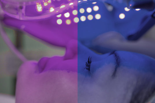 Purple & Blue LED Light Therapy