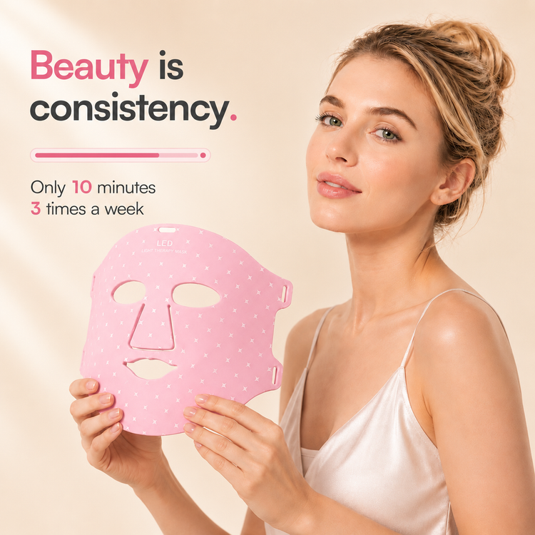 Avorla Beauty LED Silicone Facial Treatment Mask 7-Color
