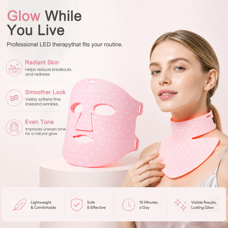 Avorla Beauty LED Silicone Facial Treatment Mask 7-Color