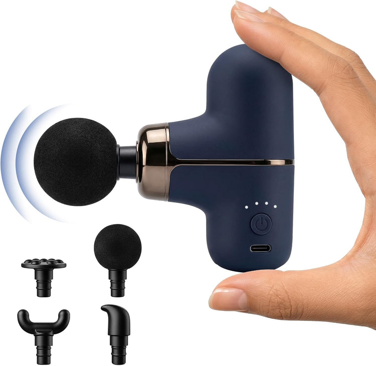 Rika Mini Deep Tissue Massage Gun | 4 Speeds & 4 Heads