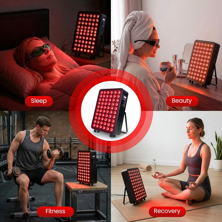 Rika 300W Red & Near-Infrared Light Therapy Panel with 60 Dual-Chip LEDs