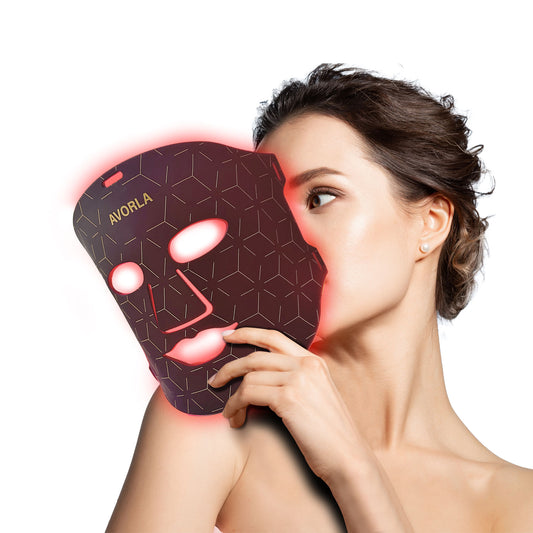 Avorla Beauty LED Silicone Facial Photon Mask 4-Color