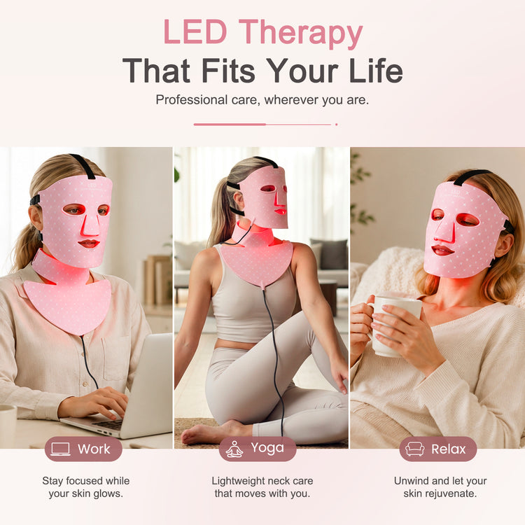 Avorla Beauty LED Silicone Facial Treatment Mask 7-Color