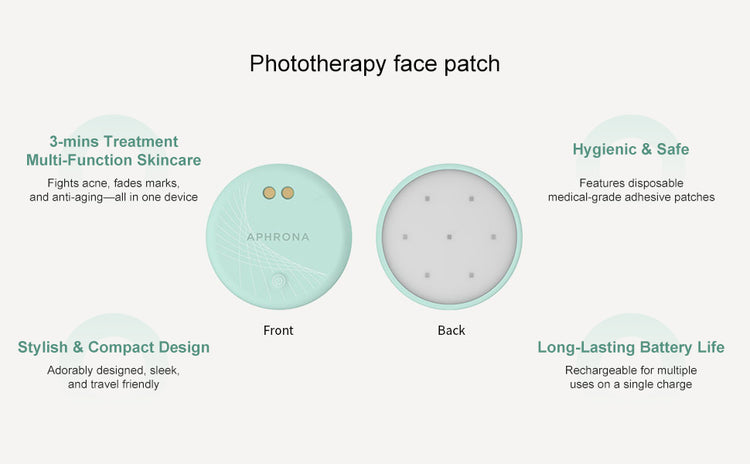 Aphrona Mini LED Patch | Compact Silicone LED Skincare Device